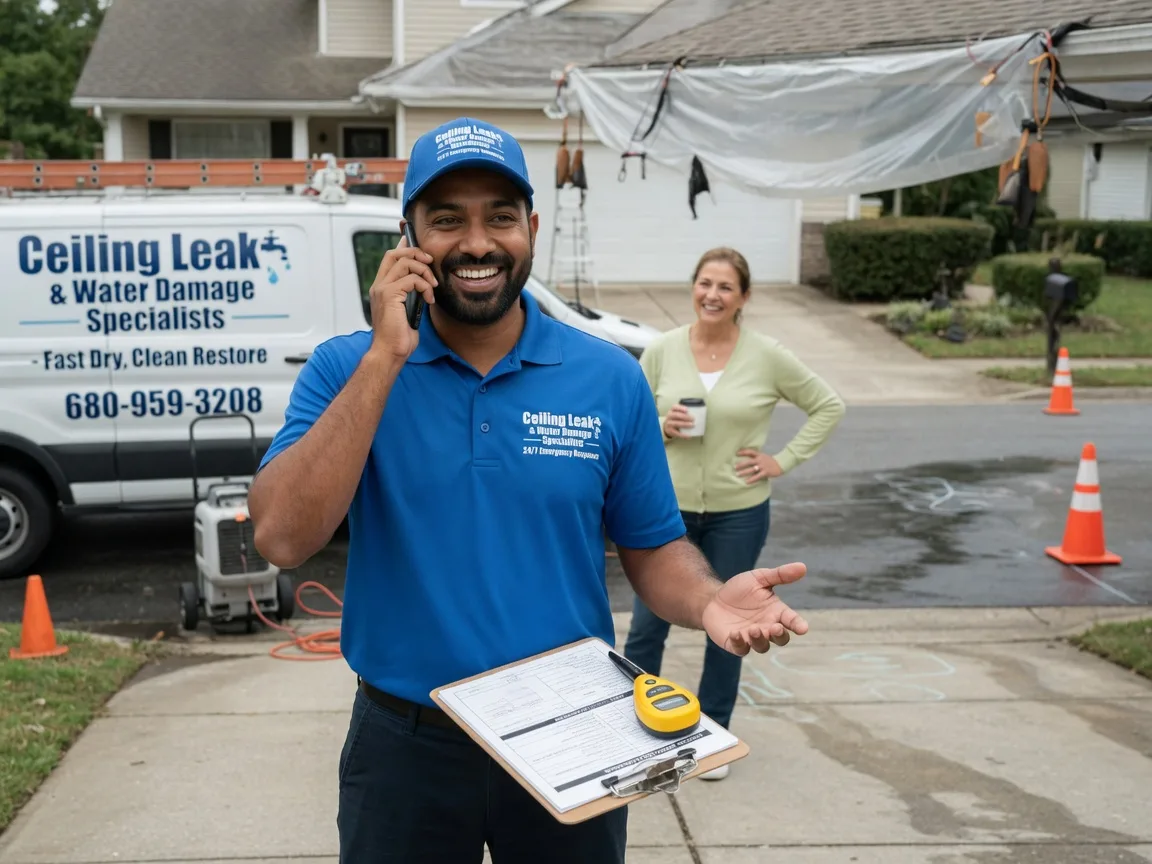 Ceiling Leak Cleanup Joliet, IL FAQs